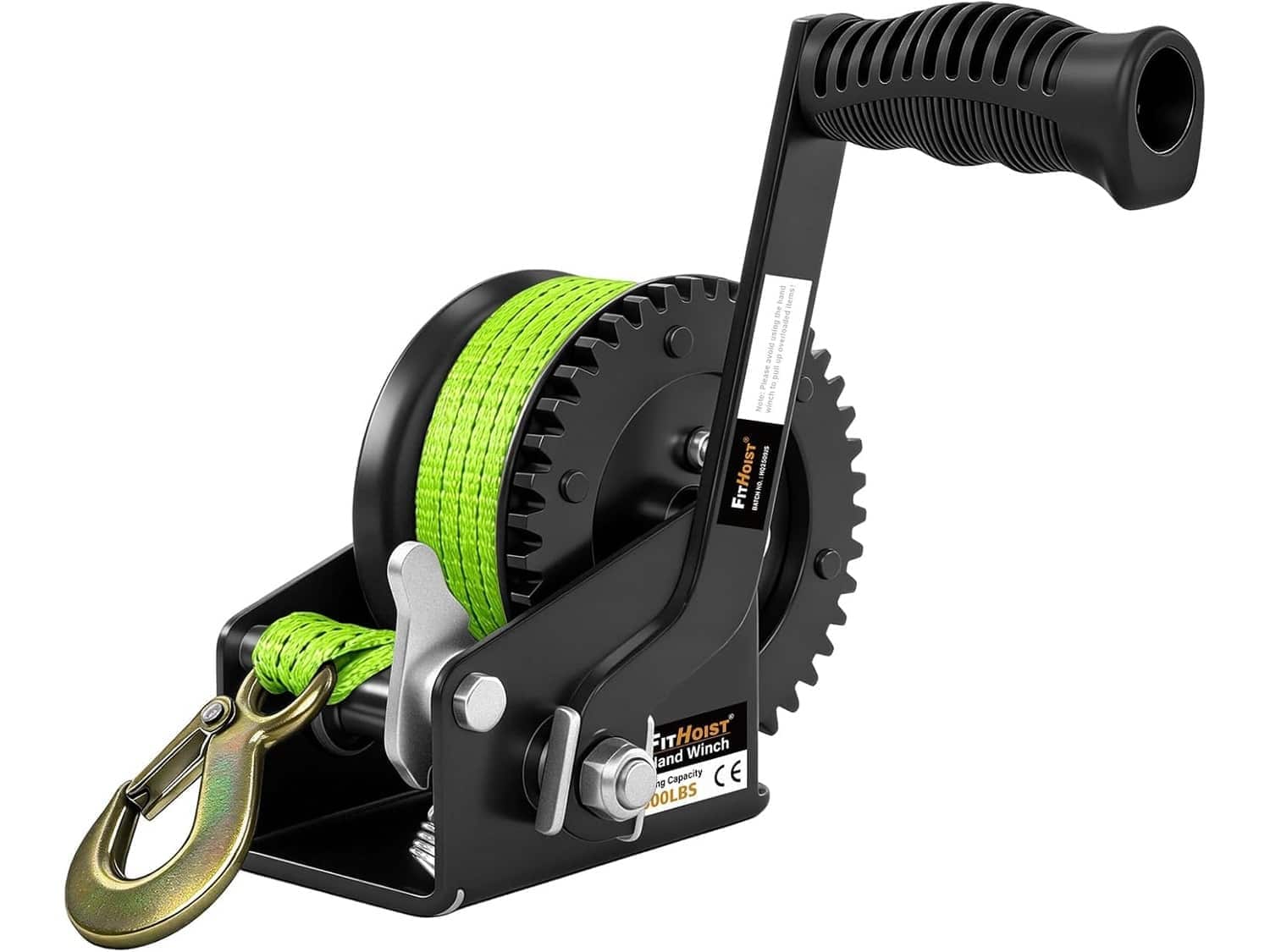 FITHOIST 600 lb boat trailer hand winch